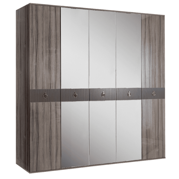 Шкаф пятидверный с зеркалами Римини Соло