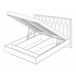 Кровать-10 с подъемным механизмом Капри