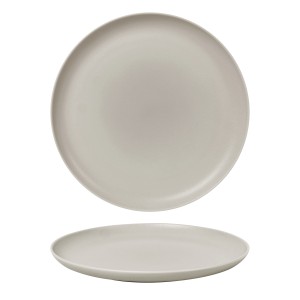 Тарелка с бортом d=26 cм,фарфор &quot;NOBLE&quot; серия &quot;Fine Plus-Light Grey&quot;