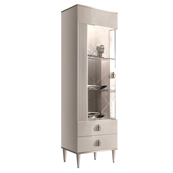 Шкаф-витрина 1-створчатая левая Римини Соло