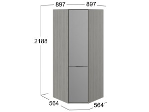 Шкаф угловой с зеркалом Либерти