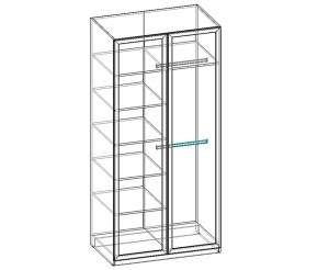 Шкаф двухдверный Бержер