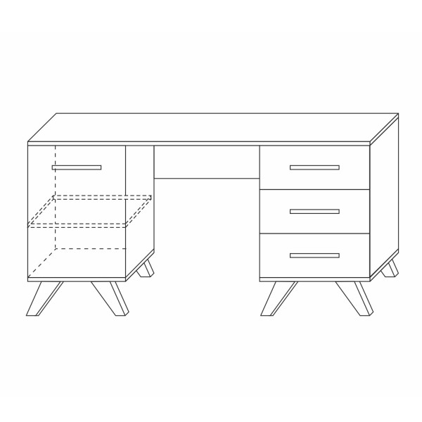 Стол письменный Вега Скандинавия