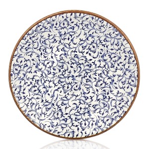 Блюдце кофейное d=12 см, фарфор, серия "Tinta Edera" By Bone