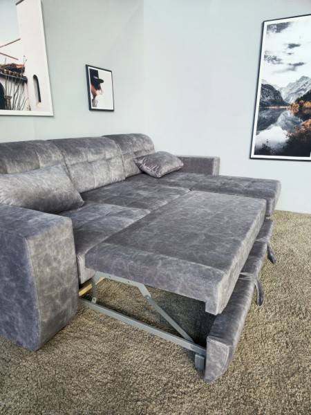 Диван-кровать трехместный с боковинами и оттоманкой Бостон 037