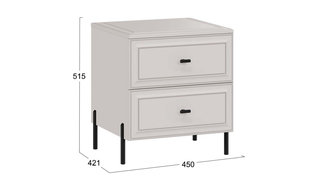 Тумба прикроватная «Пандора» - 414.005.000 Кашемир, Кашемир сатин