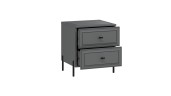Тумба прикроватная «Пандора» - 414.005.000 Серый графит, Графит матовый