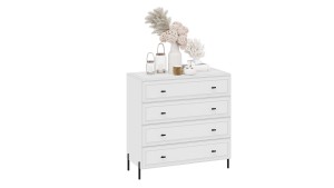 Комод «Пандора» - 414.004.000 Белый снег, Белый матовый