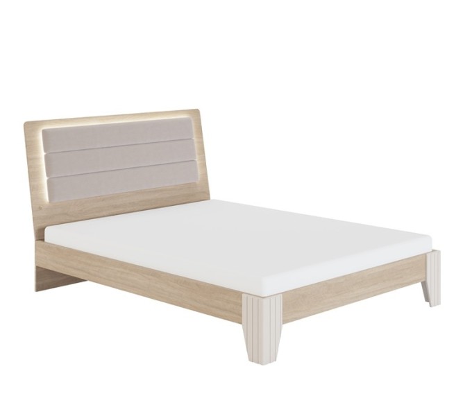 Кровать с подсветкой и ортопедическим основанием 1600 (мод.1.2) Беатрис