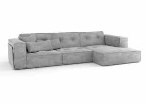 Диван-кровать трехместный с боковинами и оттоманкой Беленс